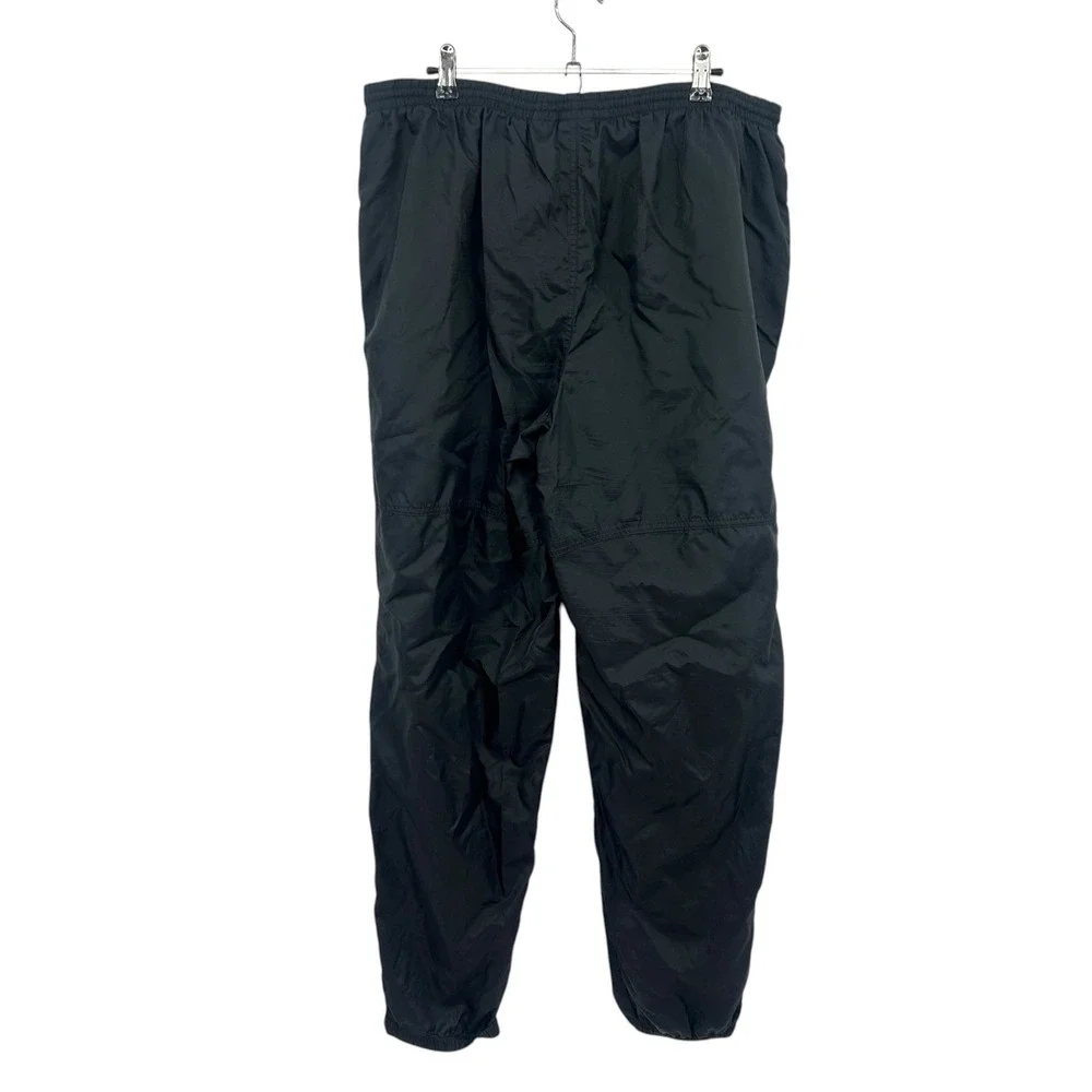 Nike Track Pants XL Black Nylon Windbreaker Athletic Joggers Y2K Streetwear‎